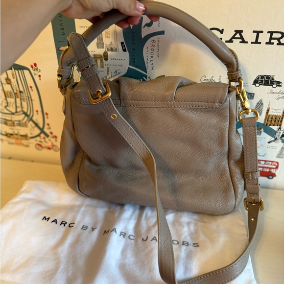 Marc by Marc Jacobs Taupe Leather Shoulder Bag - Picture 3 of 5